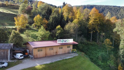 Dronenaufnahme der mawa Lagerhallen